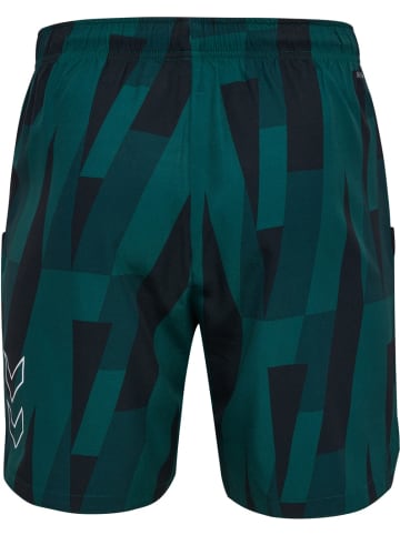 Hummel Short "Hmlcourt Aop Pocket Shorts" in Grün