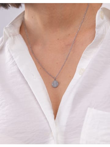 PURELEI Kette Compass 50 cm in Silber