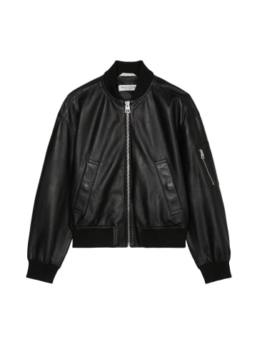 Marc O'Polo Lederblouson relaxed in Schwarz