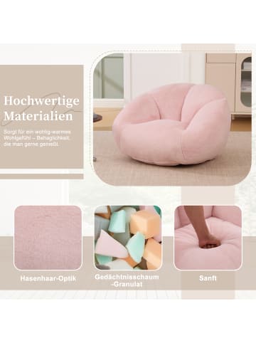 ABRIHOME Sitzsack Sofa in Rosa, 100x90x57 cm