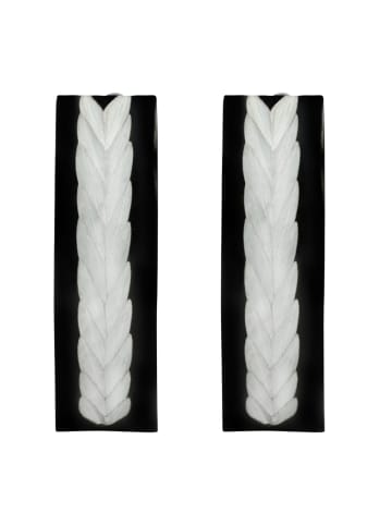 Adeliás Unisex Ohrringe – Creole aus Edelstahl in schwarz