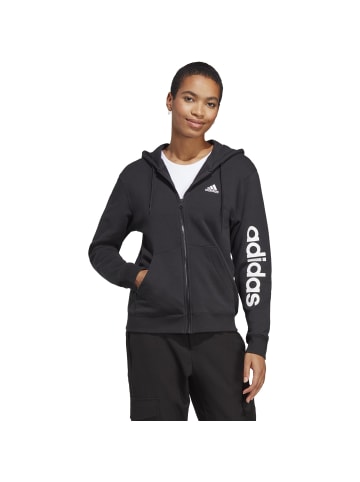 Adidas Sportswear Sweatjacke in black-white