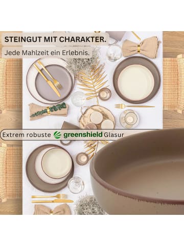 Sänger Pastaschalen Bombay Erdfarben - 4 teilig aus Steingut