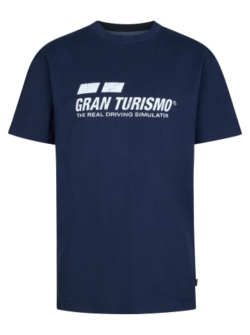 Petrol Industries T-Shirt mit Logo Gran Turismo Pit Stop in Blau