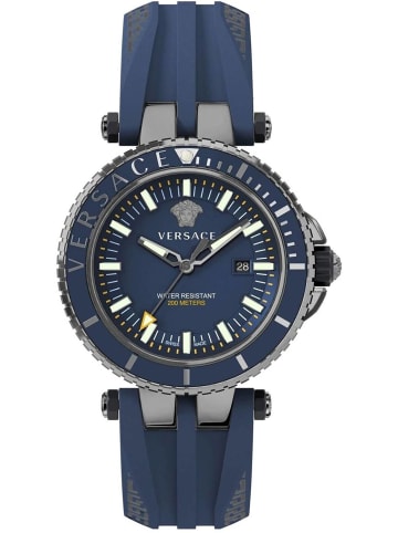 Versace Schweizer Uhr V-Race Diver in blau