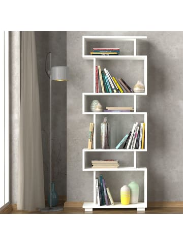 CALICOSY Regal BLOK in Weiß - (W) 60  x (H) 165  x (L) 19,5  cm