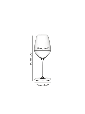 RIEDEL Glas 6er Set Riesling Gläser Veloce 570 ml in transparent