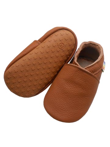 Yalion Baby Krabbelschuhe aus Leder, weiche Lauflernschuhe mit rutschfester Sohle