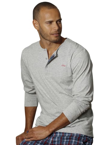 s.Oliver Pyjama in grau-meliert