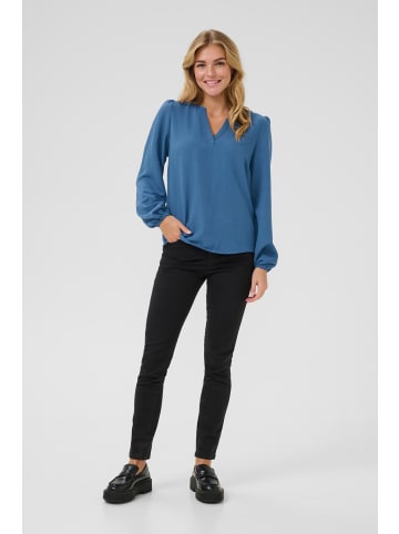 Kaffe Langarm-Bluse KAnita in Ensign Blue