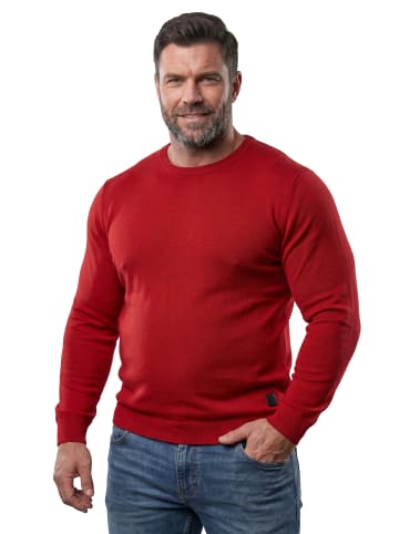 Men Plus Pullover in rubinrot