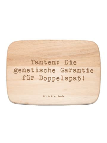 Mr. & Mrs. Panda Schneidebrett Holz Spruch Tanten Doppelspaß mit... in Transparent