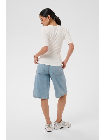 Kaffe T-Shirt kurzarm KAliddy Slim fit in Chalk