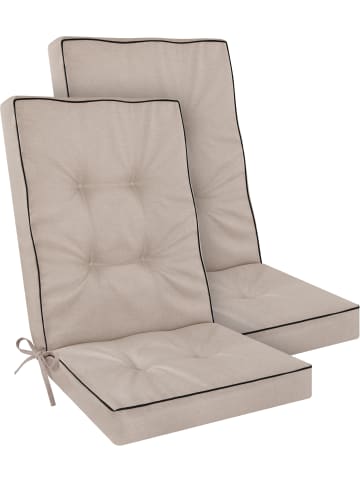 Aspero 2 Hochlehner Stuhlauflagen Alicante in Beige