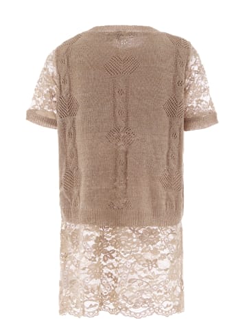 lurea Damen Strickpullover in Taupe