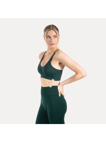 SMILODOX Sport BH Solid Scrunch in Petrol