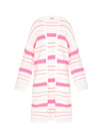 IZIA Women Cardigan in offwhite pink
