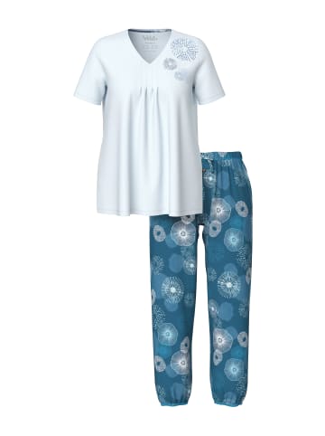 Ulla Popken Pyjama in eismeerblau