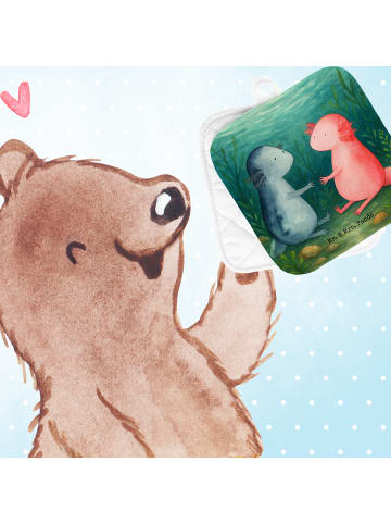 Mr. & Mrs. Panda Topfuntersetzer Axolotl Liebe Design ohne Spruch in Weiß