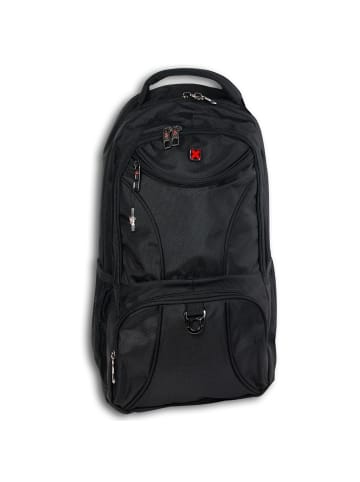 Travel n meet Businessrucksack, Freizeitrucksack Travel N Meet Rucksack schwarz ca. 33cm