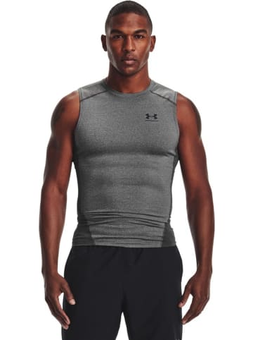 Under Armour T-Shirt "HeatGear Armour Ärmelloses Shirt" in Grau