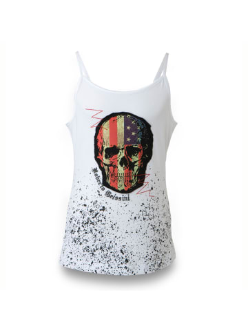 Roberto Geissini American Skull Top Weiß