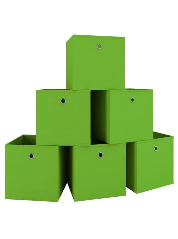 VCM  6er Set Faltbox Klappbox Aufbewahrungsbox Boxas in Grün