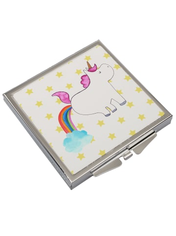 Mr. & Mrs. Panda Handspiegel Einhorn Pupsen ohne Spruch in Weiß