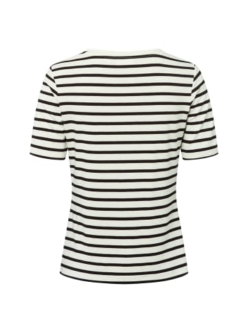 comma T-Shirt in ecru schwarz