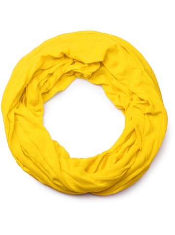 styleBREAKER Jersey Loop Schal in Sonnengelb