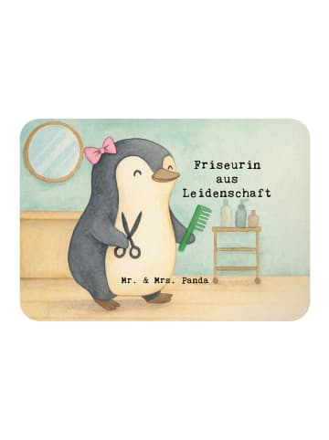 Mr. & Mrs. Panda Magnet Friseurin Leidenschaft Design mit Spruch in Weiß