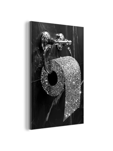 OnlyWow Metallbild Toilettenpapier