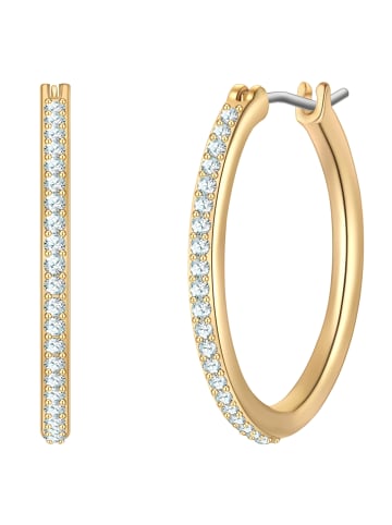 Yokoamii Creolen aus Messing mit Zirkonia in gelbgold
