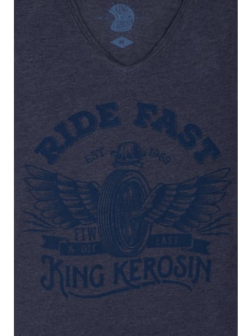 King Kerosin T-Shirt in Blau