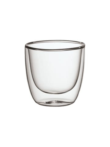 Villeroy & Boch 6er Set Doppelwandige Becher Manufacture Rock 60 ml in transparent