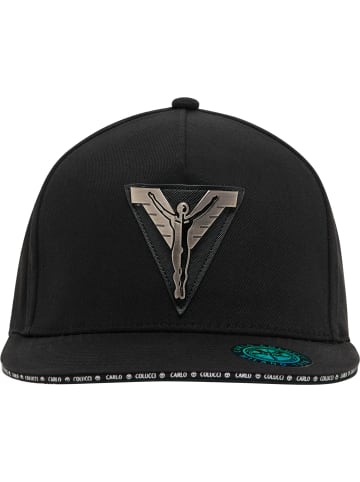 Carlo Colucci Snapback Cap Comai in Schwarz