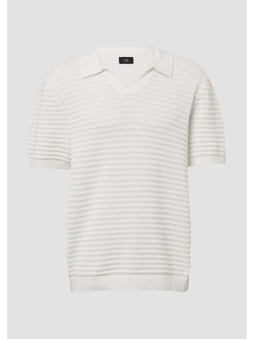 QS Polo-Shirt in 0210_ecru