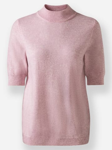 WITT WEIDEN Stehkragenpullover in rosé-meliert