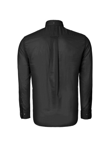 Gant Langarmhemd Reg Classic Poplin in schwarz