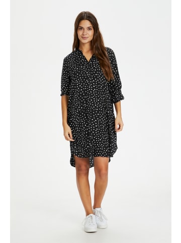 Kaffe Kleid KAmarana in Black / Chalk Dots