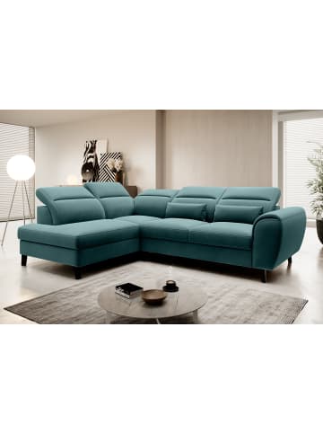 MF Design Nobel Recamiere Links in Grün -  (L) 265 x (B) 265 x (H) 100 cm