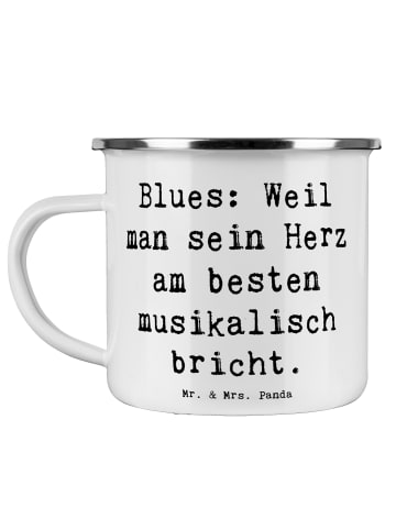 Mr. & Mrs. Panda Teetasse Spruch Blues MelodiedesHerzens mit Spruch in Weiß