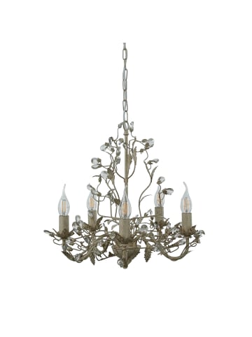 Licht-Erlebnisse Kronleuchter (B)50 x (L)50 x (T)48 cm in Creme Gold