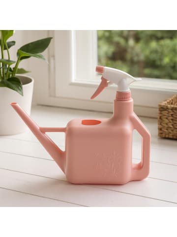 PROGARDEN Gießkanne mit integriertem Sprüher in Rosa, (B) 9,5 x (H) 27 x (L) 31 cm