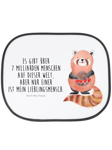 Mr. & Mrs. Panda sonnenschutz fenster Roter Panda mit Spruch in Weiß