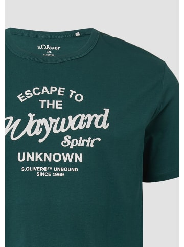 s.Oliver T-Shirt in 79D1_tannengrün