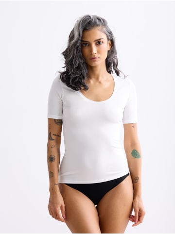 Erlich Textil  T-Shirt LIGHT TOUCH T-SHIRT in ecru