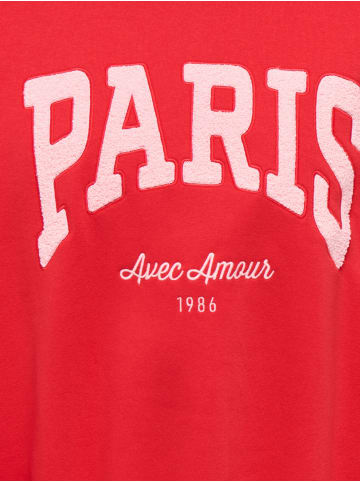 JDY Sweatshirt in Racing Red
