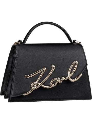Karl Lagerfeld Handtasche K/Signature 2.0 MD in Black/Gold