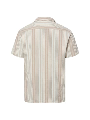 Nils Sundström Hemd in ecru taupe - 0003